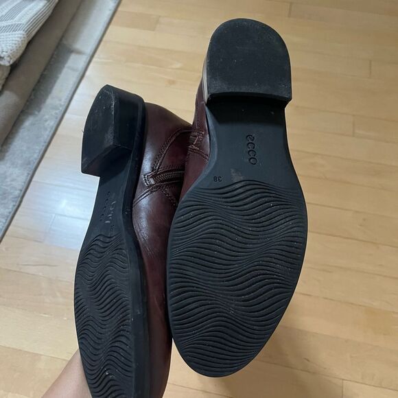 Ecco HOBART 25MM Zip Tall Riding Leather 3 Side Buckle Boot 8-8.5 - Picture 14 of 16